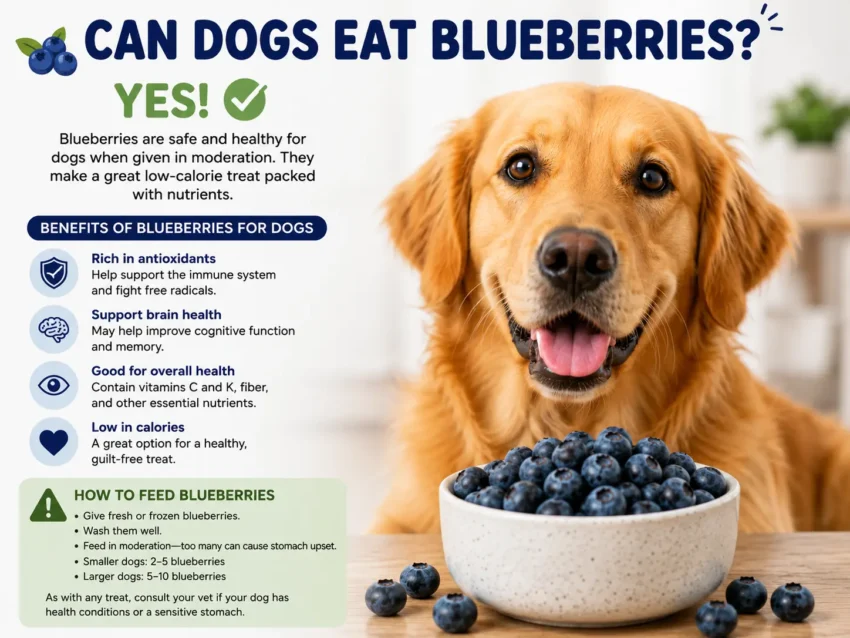 can dogs eat blueberries