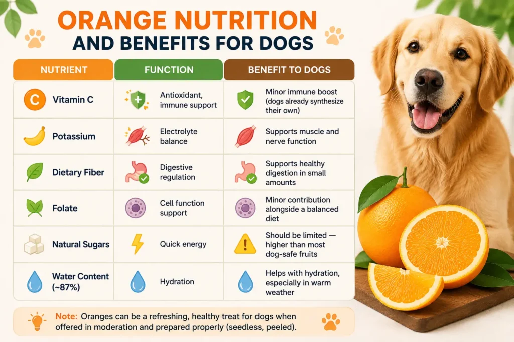 Nutritional Profile of Oranges TABLE 