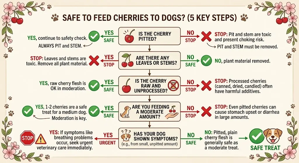 Should you feed your dog cherries decision tree